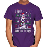 Warm Hugs! - Mens T-Shirts RIPT Apparel Small / Purple