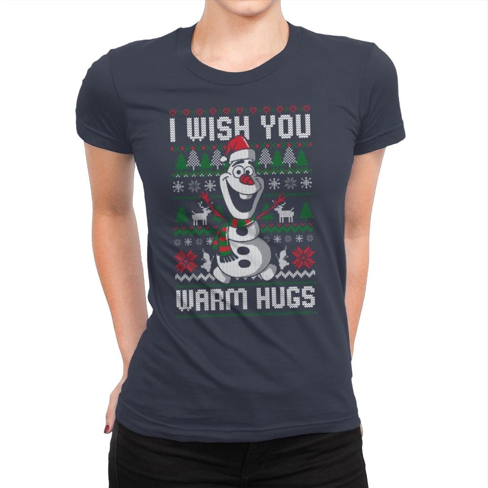 Warm Hugs! - Womens Premium T-Shirts RIPT Apparel Small / Indigo