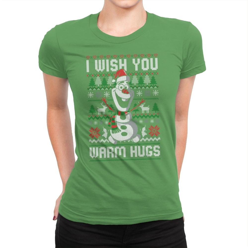 Warm Hugs! - Womens Premium T-Shirts RIPT Apparel Small / Kelly Green