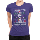 Warm Hugs! - Womens Premium T-Shirts RIPT Apparel Small / Purple Rush
