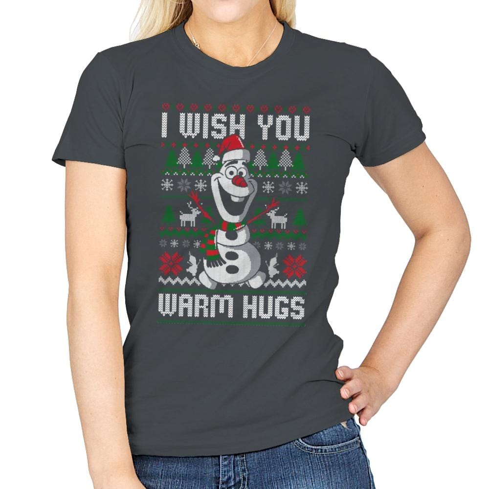 Warm Hugs! - Womens T-Shirts RIPT Apparel Small / Charcoal