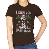 Warm Hugs! - Womens T-Shirts RIPT Apparel Small / Dark Chocolate