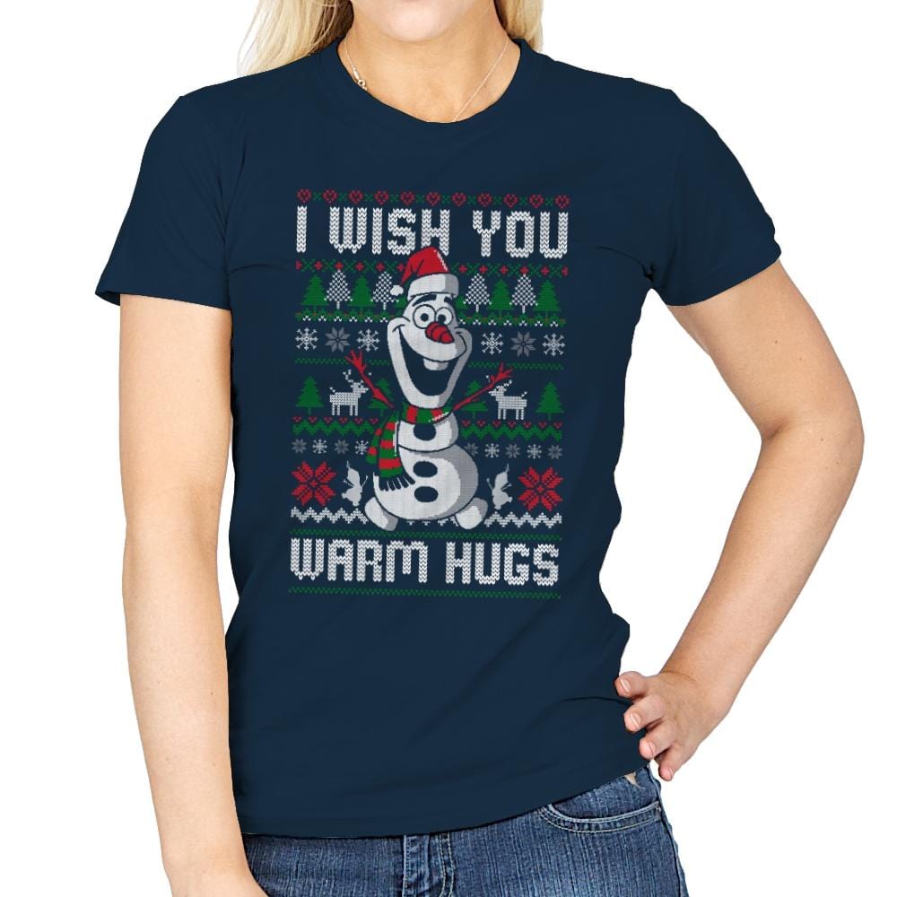 Warm Hugs! - Womens T-Shirts RIPT Apparel Small / Navy