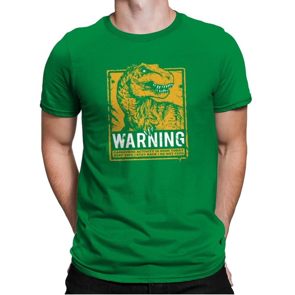 Warning: Carnivore - Mens Premium T-Shirts RIPT Apparel Small / Kelly