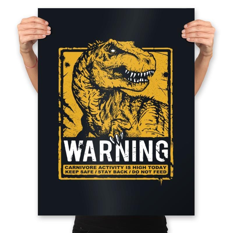 Warning: Carnivore - Prints Posters RIPT Apparel 18x24 / Black