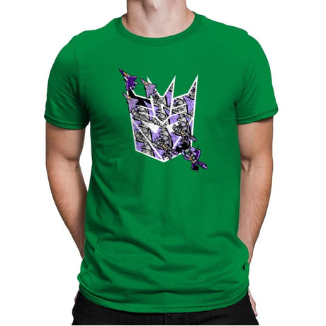 Warper Tessellation - 80s Blaarg - Mens Premium T-Shirts RIPT Apparel Small / Kelly Green