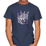 Warper Tessellation - 80s Blaarg - Mens T-Shirts RIPT Apparel Small / Navy