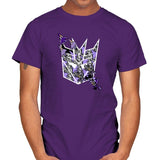 Warper Tessellation - 80s Blaarg - Mens T-Shirts RIPT Apparel Small / Purple
