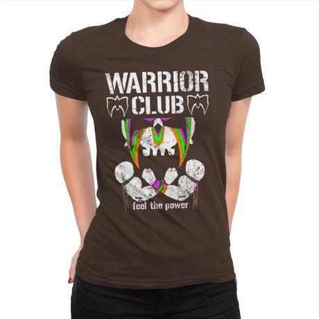 WARRIOR CLUB Exclusive - Womens Premium T-Shirts RIPT Apparel Small / Dark Chocolate