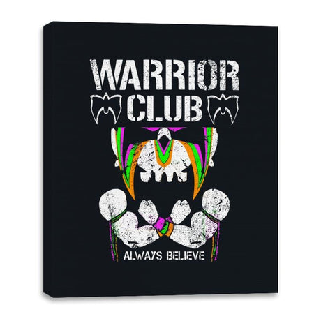 Warrior Club Forever - Canvas Wraps Canvas Wraps RIPT Apparel 16x20 / Black