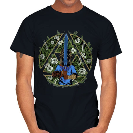 Warrior in the Forest - Mens T-Shirts RIPT Apparel Small / Black