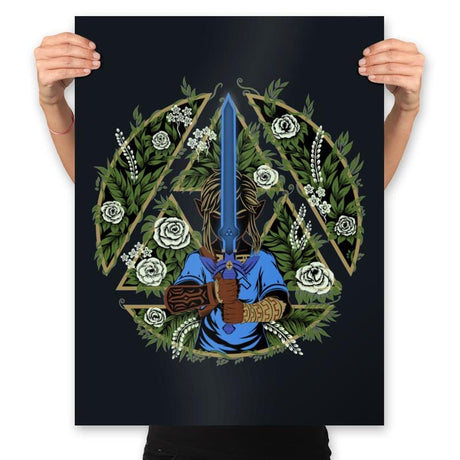 Warrior in the Forest - Prints Posters RIPT Apparel 18x24 / Black