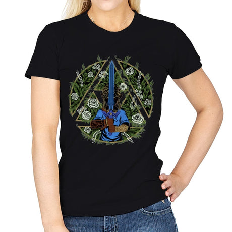 Warrior in the Forest - Womens T-Shirts RIPT Apparel Small / Black