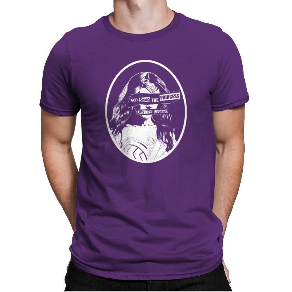 Warrior Princess Exclusive - Wonderful Justice - Mens Premium T-Shirts RIPT Apparel Small / Purple Rush