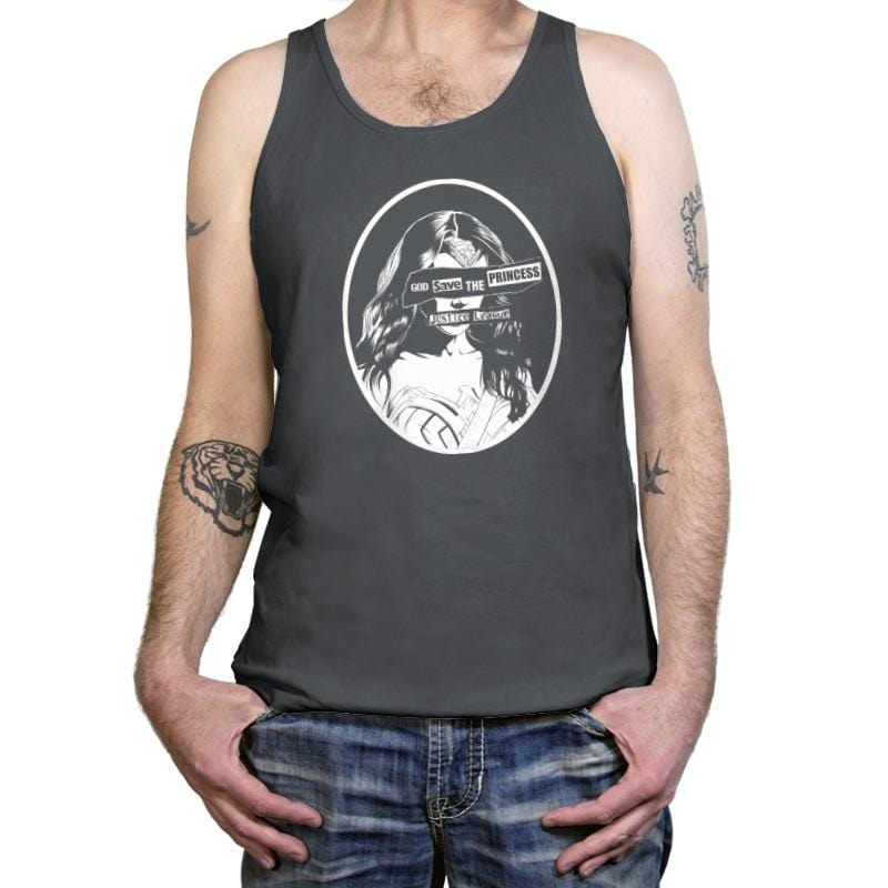 Warrior Princess Exclusive - Wonderful Justice - Tanktop Tanktop RIPT Apparel X-Small / Asphalt