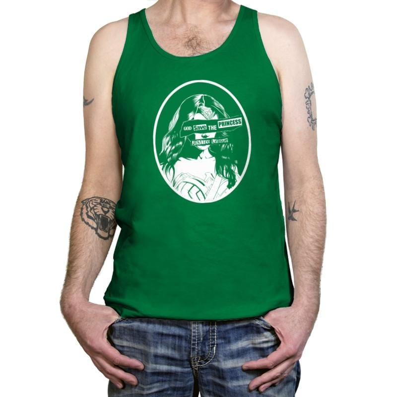 Warrior Princess Exclusive - Wonderful Justice - Tanktop Tanktop RIPT Apparel X-Small / Kelly