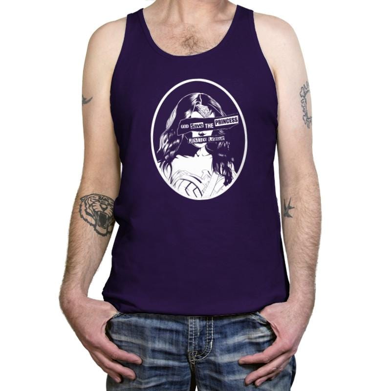 Warrior Princess Exclusive - Wonderful Justice - Tanktop Tanktop RIPT Apparel X-Small / Team Purple