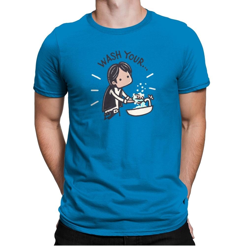 Wash Your Han - Mens Premium T-Shirts RIPT Apparel Small / Turqouise