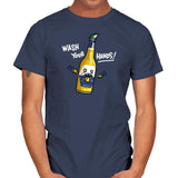 Wash Your Hands - Mens T-Shirts RIPT Apparel Small / Navy