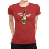 Wash Your Hands - Womens Premium T-Shirts RIPT Apparel Small / Red
