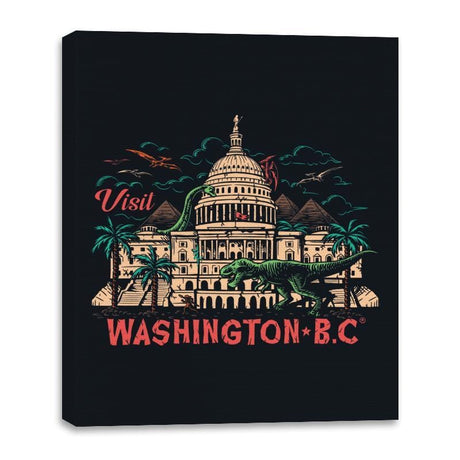 Washington B.C. - Canvas Wraps Canvas Wraps RIPT Apparel 16x20 / Black
