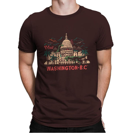 Washington B.C. - Mens Premium T-Shirts RIPT Apparel Small / Dark Chocolate