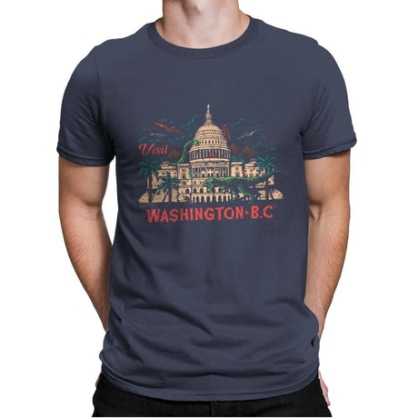 Washington B.C. - Mens Premium T-Shirts RIPT Apparel Small / Indigo