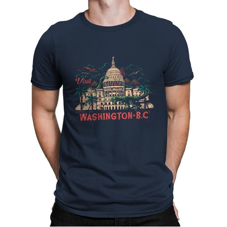 Washington B.C. - Mens Premium T-Shirts RIPT Apparel Small / Midnight Navy