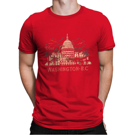 Washington B.C. - Mens Premium T-Shirts RIPT Apparel Small / Red