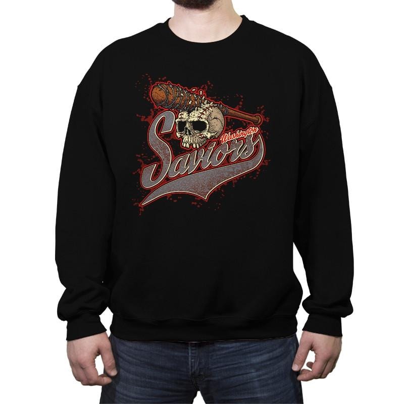 Washington Saviors - Crew Neck Sweatshirt Crew Neck Sweatshirt RIPT Apparel