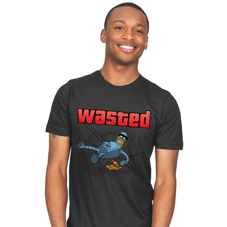 Wasted - Mens T-Shirts RIPT Apparel Small / Charcoal