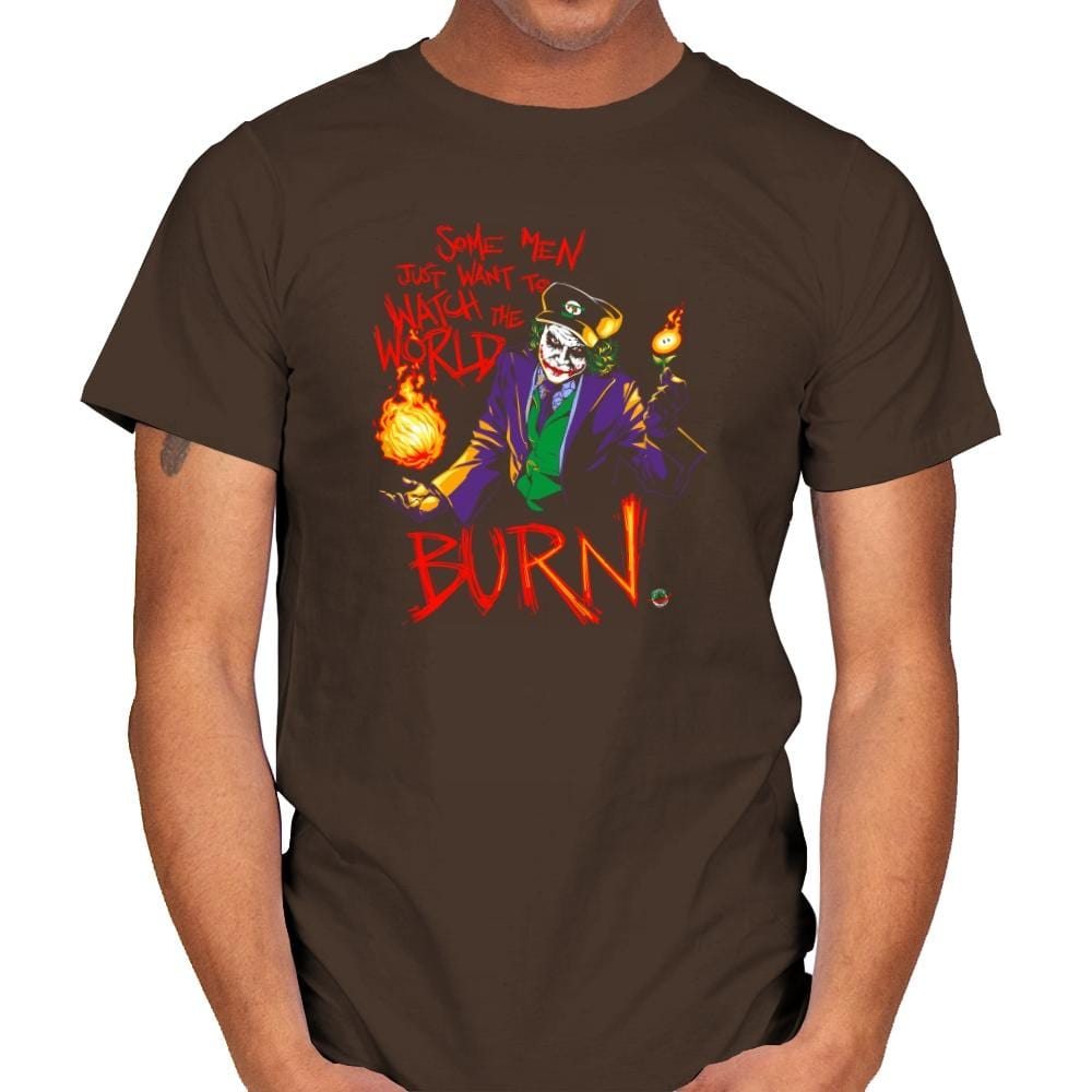Watch The World Burn Exclusive - Mens T-Shirts RIPT Apparel Small / Dark Chocolate