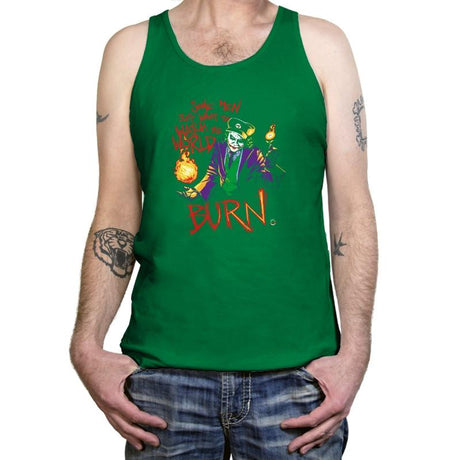 Watch The World Burn Exclusive - Tanktop Tanktop RIPT Apparel X-Small / Kelly