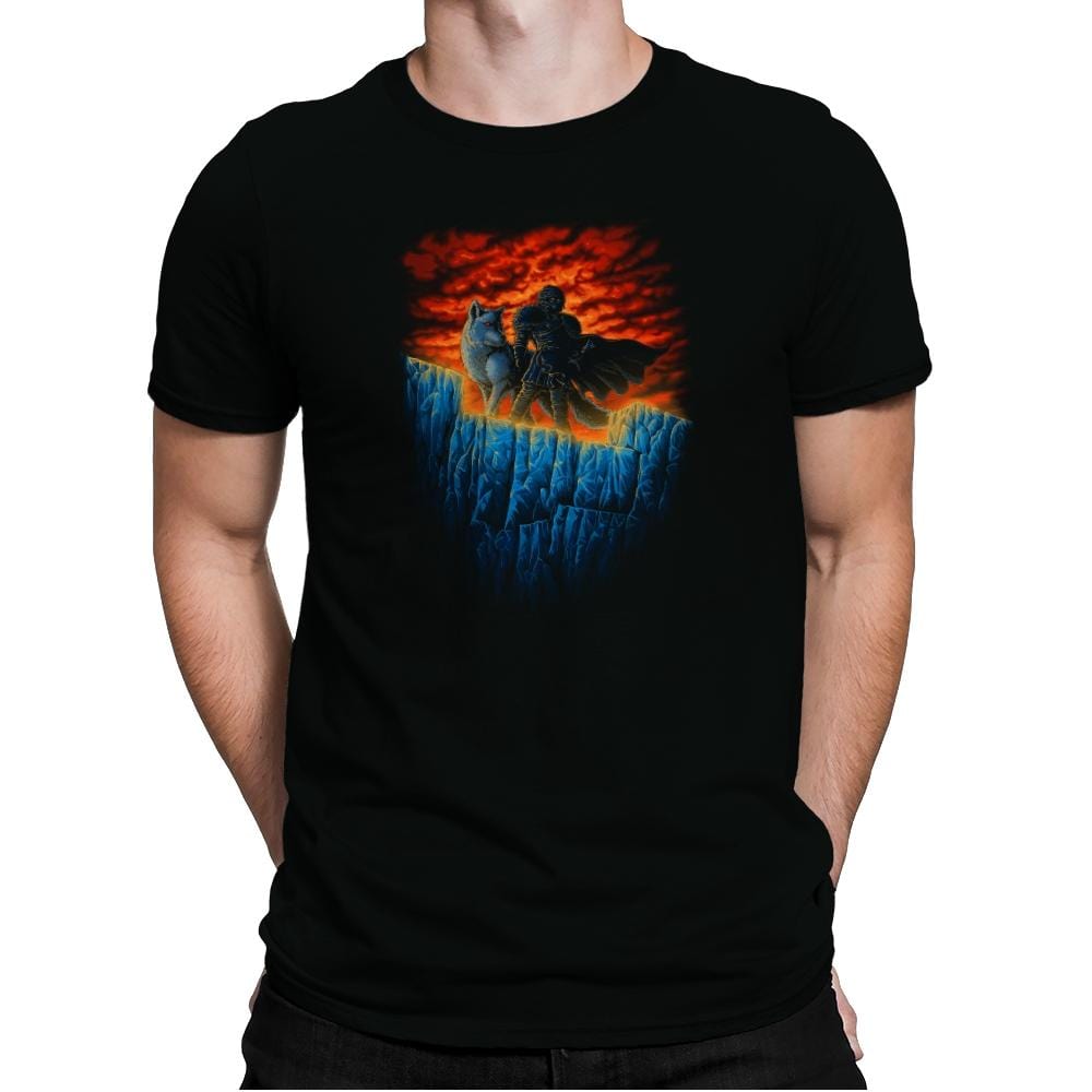 Watchers of the Wall - Pop Impressionism - Mens Premium T-Shirts RIPT Apparel Small / Black