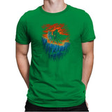 Watchers of the Wall - Pop Impressionism - Mens Premium T-Shirts RIPT Apparel Small / Kelly Green