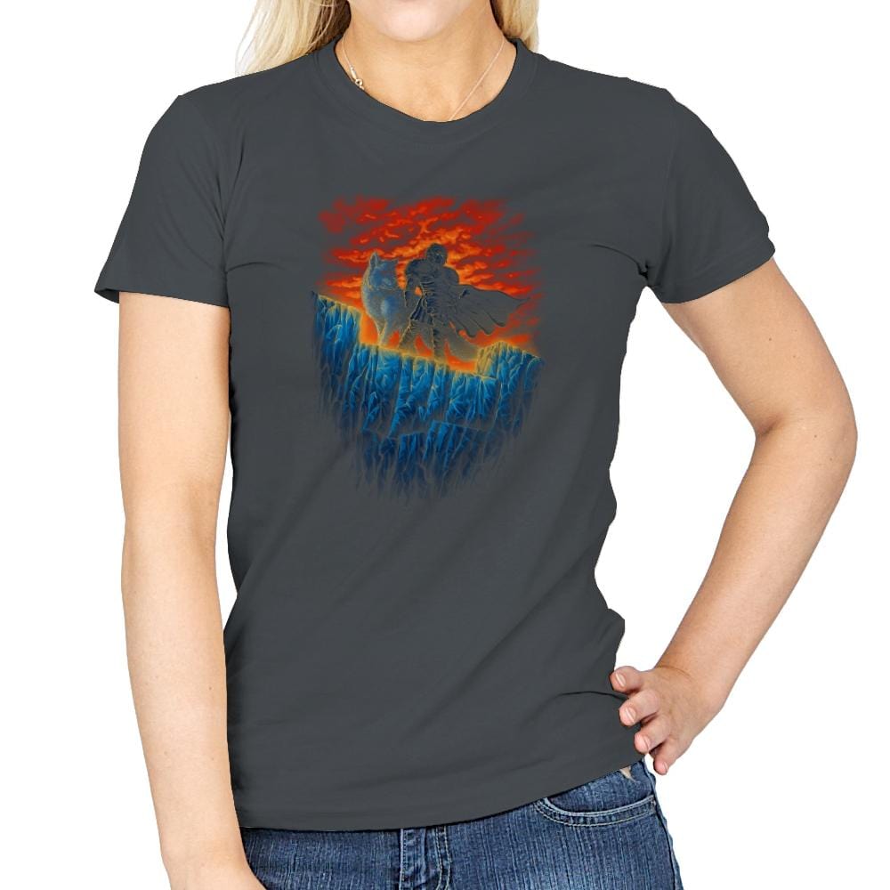 Watchers of the Wall - Pop Impressionism - Womens T-Shirts RIPT Apparel Small / Charcoal