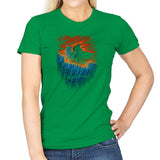 Watchers of the Wall - Pop Impressionism - Womens T-Shirts RIPT Apparel Small / Irish Green