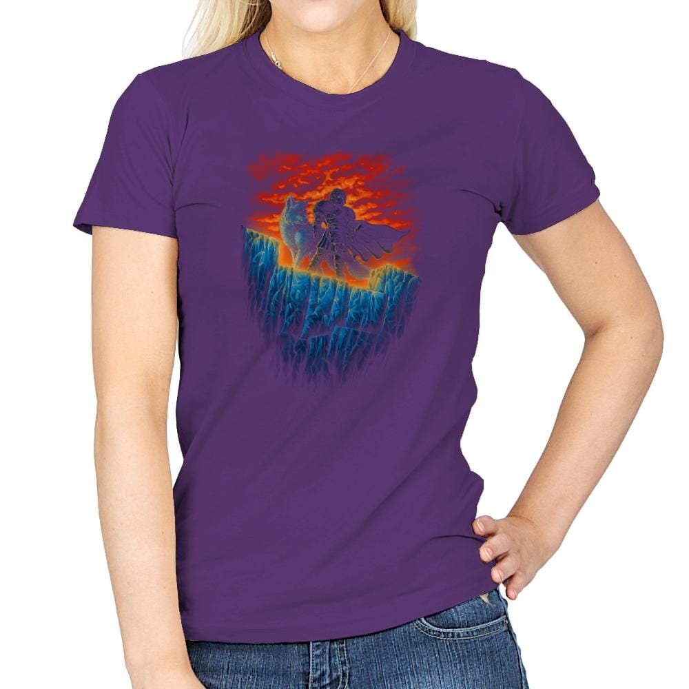 Watchers of the Wall - Pop Impressionism - Womens T-Shirts RIPT Apparel Small / Purple