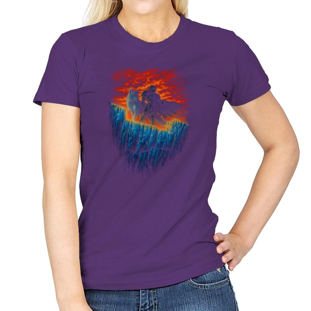 Watchers of the Wall - Pop Impressionism - Womens T-Shirts RIPT Apparel Small / Purple