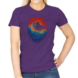 Watchers of the Wall - Pop Impressionism - Womens T-Shirts RIPT Apparel Small / Purple