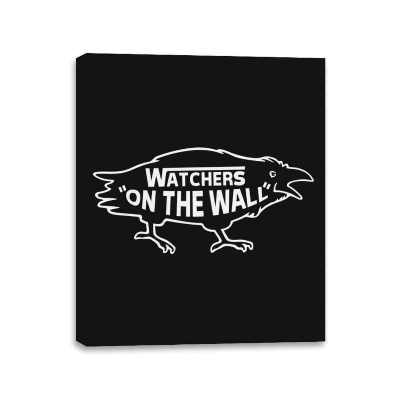 Watchers on the wall - Canvas Wraps Canvas Wraps RIPT Apparel 11x14 / Black
