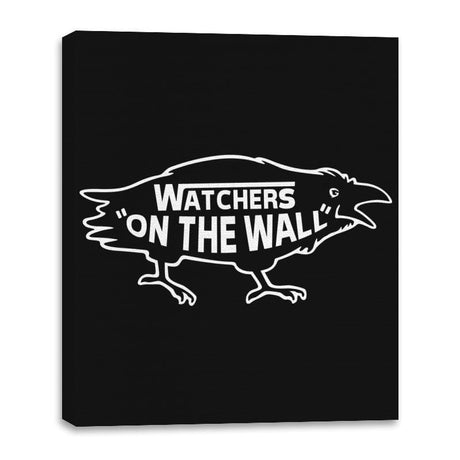 Watchers on the wall - Canvas Wraps Canvas Wraps RIPT Apparel 16x20 / Black