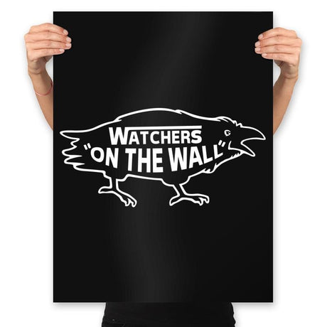 Watchers on the wall - Prints Posters RIPT Apparel 18x24 / Black