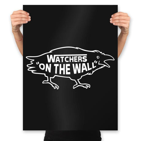 Watchers on the wall - Prints Posters RIPT Apparel 18x24 / Black