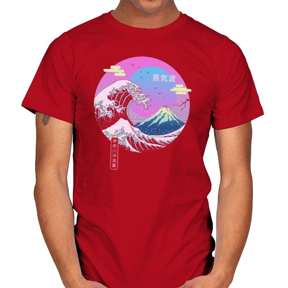 Wave Aesthetics - Mens T-Shirts RIPT Apparel Small / Red
