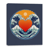 Waves of Love - Canvas Wraps Canvas Wraps RIPT Apparel 16x20 / Navy