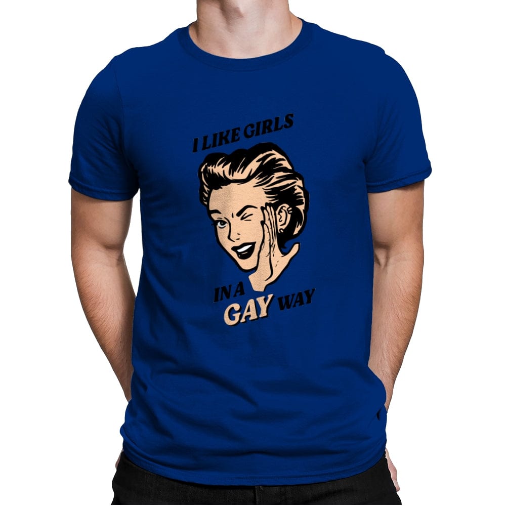 Way Gay - Mens Premium T-Shirts RIPT Apparel Small / Royal
