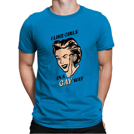 Way Gay - Mens Premium T-Shirts RIPT Apparel Small / Turqouise