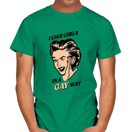 Way Gay - Mens T-Shirts RIPT Apparel Small / Kelly