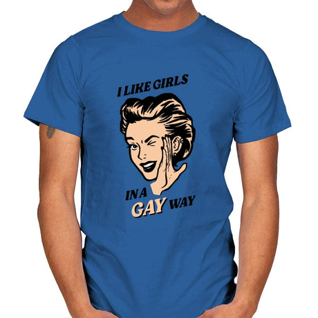 Way Gay - Mens T-Shirts RIPT Apparel Small / Royal